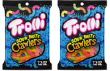 Trolli Sour Brite Crawlers Very Berry Gummy Worms – Playful Candy Buffet Accent for Home Halloween Decorating