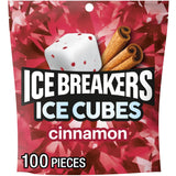ICE BREAKERS Ice Cubes Cinnamon Sugar Free Chewing Gum Pouch – Guilt-Free Spicy Cinnamon Treat Supporting Diabetic and Keto Wellness Lifestyles