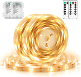 echosari Child Safe LED Strip Lights – Cool to Touch Playroom Accent Lighting, Remote Dimmable 16.4ft 2-Pack