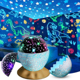 Kids Night Light 3-in-1 Projector – Birthday Present for Girls and Boys Ages 3-12, Unicorn Dinosaur Egg Gift