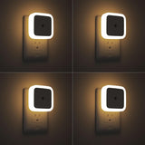 Sujeet LED Night Light 4-Pack – Cool and Warm White Safety Nightlight for Elderly, Hallway and Bathroom Navigation