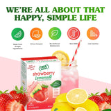 True Citrus True Lemon Strawberry Lemonade Powdered Packets – Commuter Bag Hydration for Workdays