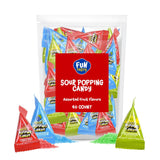 Sour Popping Rocks - Grab-and-Go Novelty Gift Bag for Movie Nights, Sleepovers, and Surprise Care Packages - 40 Individually Wrapped Sour Popping Pouches