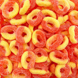 Peachful Peach Rings Gummy Candy | 1lb Candy Salad Pack | Playdate and Nursery Snack Refill