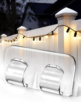 Lumivo Outdoor Cable Hooks – No-Drill Adhesive Mounts for String Lights on Fences, Railings, and Balconies