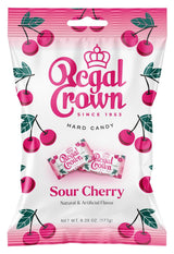 Regal Crown Sour Cherry Hard Candy – Kettle-Crafted Heritage Sweet, Sophisticated Cherry Treat for Curated Gift Baskets