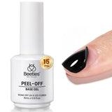 Beetles Peel Off Base Coat for Mindful Nail Care Wind-Down, Acetone-Free Removal