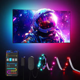 Govee RGBIC Backlight Strip – Elevated Home Theater Accent, 77 Scene Modes and Music Sync Built-In