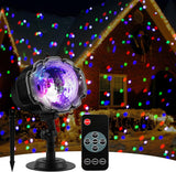 Battery-Powered Christmas Projector Lights – Cordless Outdoor Garden & Yard Decoration
