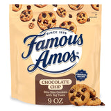 Famous Amos Semi-Sweet Chocolate Chip Cookies, Kid-Friendly Bite-Size Snack for Playdates, Daycare, and Road Trips, 9 oz