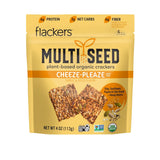 Flackers Organic Rosemary Flaxseed Crackers – Nut-Free Crunch for Daycare and After-School Snacks