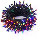 FULLBELL Black Wire String Lights 33ft 100 LED – Dark Academia Wall Shelf & Office Accent Lighting with Remote & 8 Modes