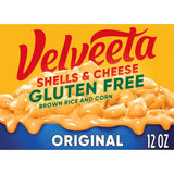 Velveeta Gluten Free Shells & Cheese, Streamlined Dinner for Minimalist Gluten Free Homes, 12 oz Box