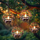 Homemory Outdoor Solar Votive Lights – Weatherproof Flickering LEDs for Campfire Tables, Porch Steps, and Backyard Entertaining