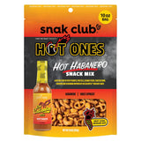 Snak Club x Hot Ones Hot Habanero Snack Mix – Tailgate and Picnic Snack Bowl for Spicy Food Lovers, Built for Outdoor Gatherings, 10 oz Bag
