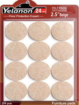 Yelanon 216 Pcs Self-Adhesive Felt Floor Protectors - All Sizes in One Box for Uncluttered, Effortless Home Maintenance