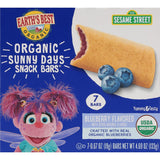Earth's Best Sunny Days Snack Bars – Grab-and-Go Organic Blueberry Bars to Streamline Daycare Lunch Prep, 7 Count