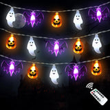 LampLustre 3D Halloween String Lights 16FT 30 LED Battery Powered - Unique Housewarming and Fall Birthday Gift for Her, Mom, and Coworker