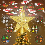 HOLIDAY MAGIC Lighted Christmas Tree Topper – Housewarming Holiday Gift, No Batteries Needed, Plug-and-Play