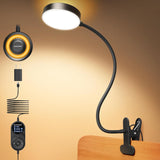 Glocusent Clip on Bedside Light – 1800K Flicker-Free Amber Mode for Mindful Reading, Bath Time, and Calming Night Rituals