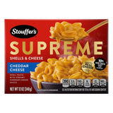 Stouffer's Supreme Shells and Cheese – Kid-Friendly Weeknight Dinner with Real Cheddar, 12 oz Boxed Pasta Kit