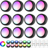 Luminova LED Puck Light Set – Home Atmosphere Lighting, Dimmable Color Changing Lamps for Pantry and Entertainment Center