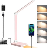 LumeRay Touch Table Lamp for Intentional Living – Simple Folding LED Light with 5 Color Modes and Built-In Night Light for Less-Is-More Spaces