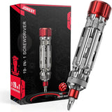 JOREST 19-in-1 Compact Screwdriver Kit – Red Dot Award-Winning Father's Day Gift for the Guy Who Has Everything