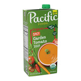 Pacific Foods Organic Creamy Tomato Soup, 32 oz Carton — Resealable Screw-Cap Carton for Clean, Can-Free Counter Storage