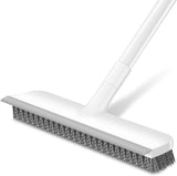 SetSail Long Handle Outdoor Scrub Brush with Stiff Bristles and Scraper Edge, Extendable Deck and Patio Cleaner for Porch Garage Entryway