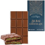 Eastanbul Dubai Style Pistachio Chocolate – Cozy Night-In Wind-Down Reward, 2.5oz Layered Crunchy Chocolate Treat
