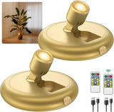 LUMIORA Dimmable LED Uplight for Holiday and Valentine's Day Gifting, Pre-Charged 2-Pack Spotlight Ready to Gift Wrap