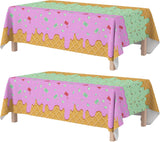 OHOME Halloween Decorations - Halloween Print Tablecloth for Home Haunted House Corner and Costume Party Photo Backdrop, 2 Pack