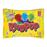 Ring Pop Individually Wrapped Virtual Party Ship-To-Guest Treat for Birthday & Holiday Gatherings – 10 Count Lollipop Variety Pack