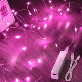 Lakumu Rechargeable Copper Wire Lights 16FT – Clean Design Ambient Lighting for Uncluttered Neutral Home Decor
