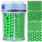 Luxury White Pearl Cake Sprinkles 4 Sizes for Wedding Bridal Shower Patisserie Elegant Dessert Bar Topping