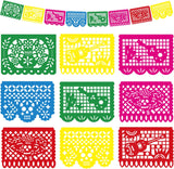 OHOME Outdoor Halloween Garland Set - 12 Piece Reusable Banner for Patio Doorway Garden and Trick or Treat Night Yard Decor