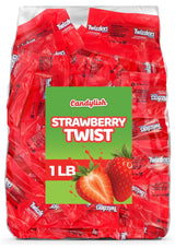 Candylish Strawberry Twists – Travel-Friendly Red Licorice Pack for Road Trips and Stadium Snacking