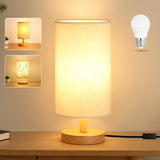 Birthday Gift Table Lamp for Mom and Her, Cozy Bedroom Decor in Three Neutral Finishes