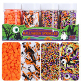 Halloween Sprinkles - Child-Friendly Cupcake and Cookie Toppers for Nursery and Kids' Birthday Decorating, 320g Bulk Jar