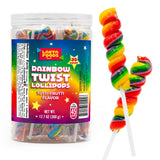Vibrant Tutti-Frutti Lollipops in Decorative Jar – Ready-to-Give Birthday Present for Children and Candy Lovers