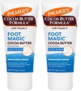 Palmer's Cocoa Butter Formula Foot Magic Peppermint Scrub – Cozy Housewarming Gift for Women Who Love Self-Care, 2.1 Oz Tub