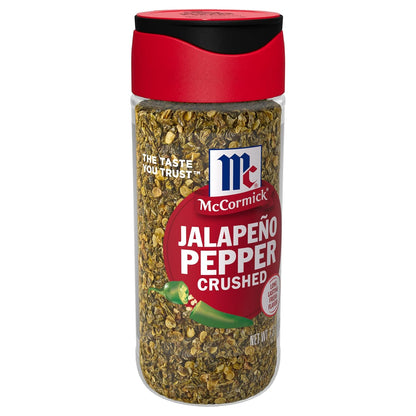 1.37 oz crushed jalapeño pepper in a shelf-stable jar