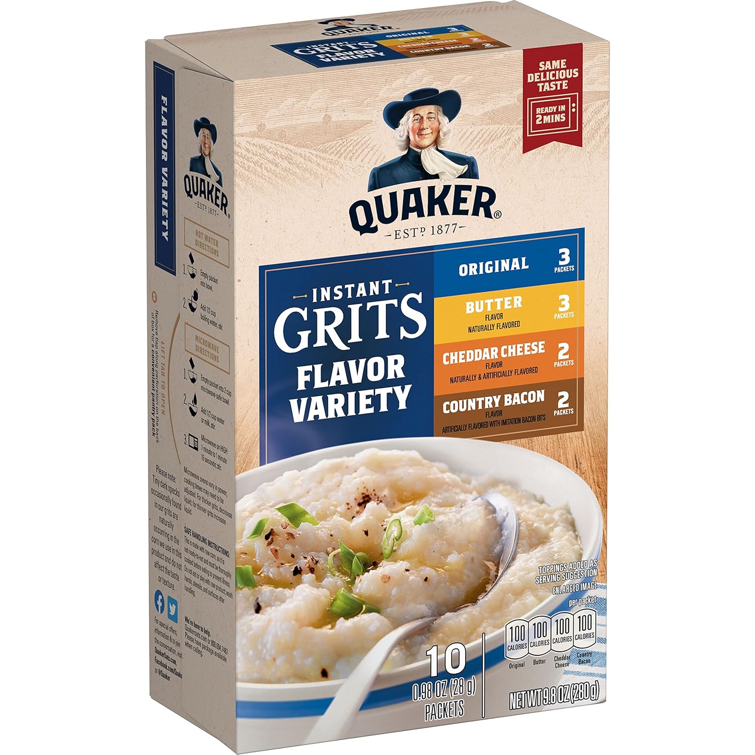 10 individually sealed 0.98oz single-serve packets