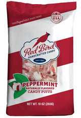 Red Bird Soft Peppermint Puffs – Clean Ingredient Breath Mints for Desk and Travel, No Corn Syrup or Artificial Flavors