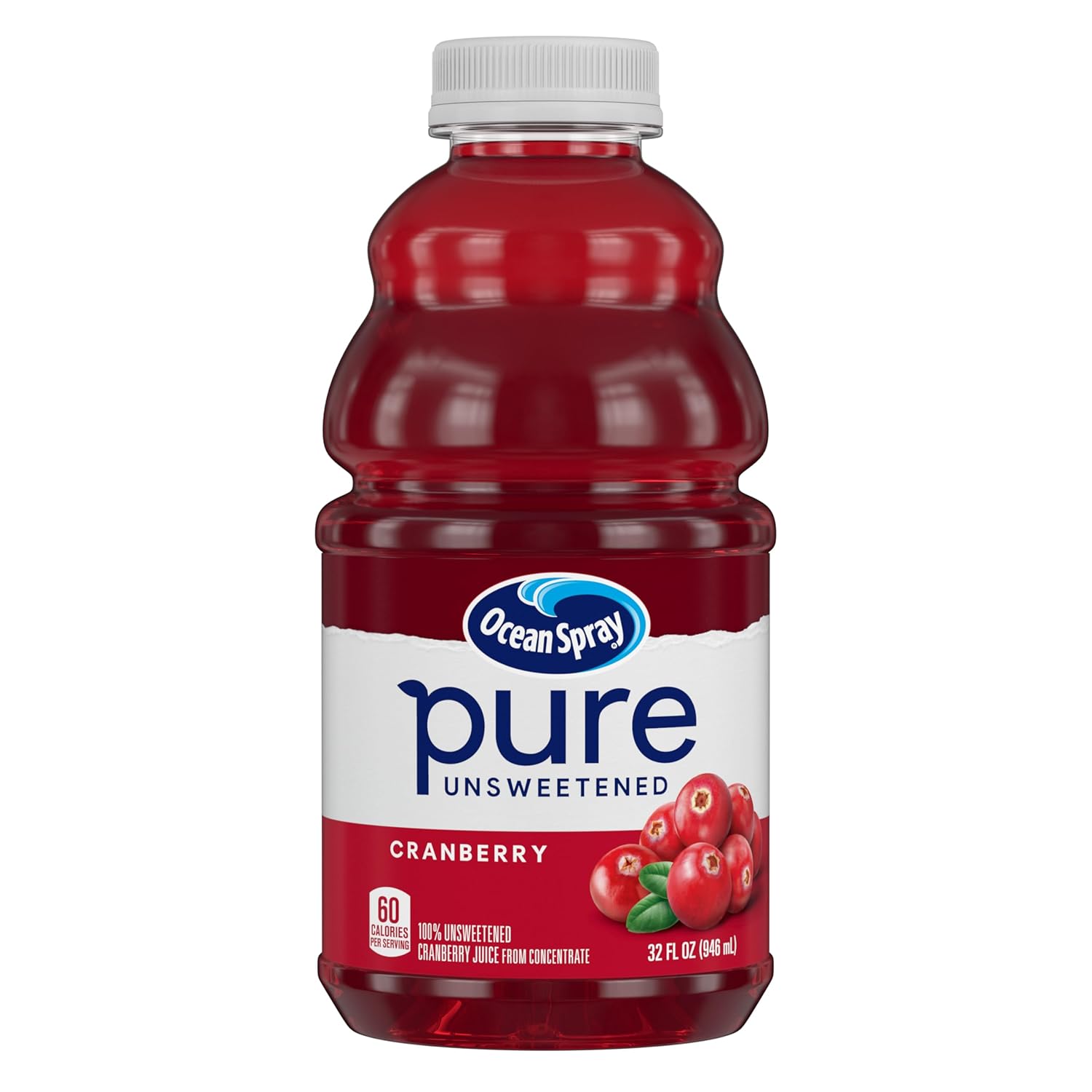 100% cranberry juice made from concentrate, no added sugar
