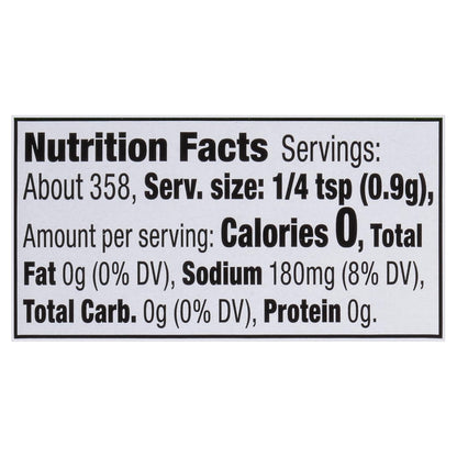 11.37 oz 'perfect pinch' shaker bottle for controlled dispensing