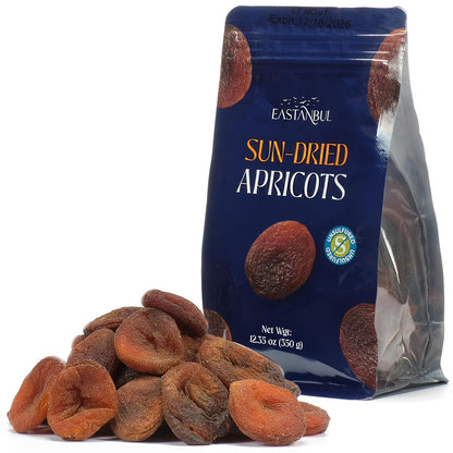 12.35 oz bag of whole, pitted sun-dried apricots