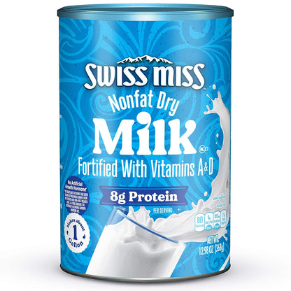 12.98 oz canister of nonfat dry milk powder