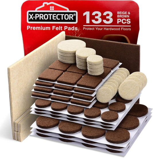 133-piece multi-pack combining 106 brown and 27 beige pads in the headline sku